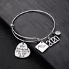 Frauen Inspiration Schmuck Silber vergoldet Herz Edelstahl Charm Armband erweiterbar verstellbar Draht ArmreifChri