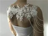 Avtagbar Beading Wedding Dress Straps Wedding Jackor Lace Top Bridal Bolero Wraps Shawl Straps för Strapless Dress
