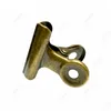 4 Storlek Retro Round Metal Grip Clips Bronze Bulldog Clip Metal Ticket Paper Clip for Tags Bags Office Wholesale LX3470