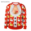 Sweaters masculinos 3d engraçado novidade de natal feia plus size women homem salters de outono pulôveres de inverno unissex sweetshirts1