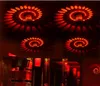 LEDアルミニウム壁ランプRGBミニ3Wスパイラル形状ポーラスコリドー通路寝室ファッション飾りライト9 9dn J2