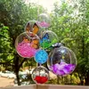 4cm 5cm 6cm 7cm 8cm 9cm 10cm透明なプラスチック充填可能なボール飾りつまらないものクリエイティブなクリスマスツリー装飾ボール飾り子供の子供たち