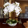 Элегантный 3D Phalaenopsis Орхидея для обеденного стола Декор дома Искусственные Цветы Свадьба DIY Украшения 100 шт. Бесплатная доставка