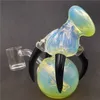 Dragon Claw Orb Bong Pearl med 10mm 45 graders Kvinna Joint Black Claws Glas Vatten Bongs Vattenrör Bubblers