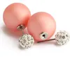 Double Sides Pearl Stud Earrings Oud Oorbellen Rincos Shining Full Crystal Earring