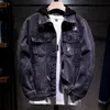 Men Slim Streetwear Détachenable Hood Denim Vestes hip hop mâle simple jean décontracté simple manteau plus taille 5xl 201127