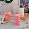 Craft Tools 3D Silicone Candle Mold Bubble Cylindrisk DIY Craft Form Form för Candle Making Wax Soap Polymer Clay Resin KDJK2202