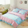 Couverture de couette florale rose rose avec fermeture à glissière 100% coton Literie Soft Soft pour filles 4PCS Twin Queen King King Size Taille Couette Couette T200706