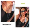 2020 INS Super Fire Trendywoobi Halsband Lock Jump Di Key Pendant Metal Chain Hip Hop Halsband Titanium Steel Men and Women203s