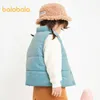 Balabala girls gilet coton gilet enfants 2020 automne et hiver nouveau bébé côtelé rembourré top lj201126