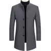 Bolubao marque masculine en laine manteau de couleur masculine de couleur décontractée slim fit trop hiver hiver confortable fashion laine mélange manteaux mâle 201222