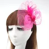 Gelin Alın Adetleri Düğün Şapka Headdress Gelin Saç Aksesuarları Çiçek Başlığı Fascinator Tüy Çiçek Kafa Organze Peçe