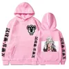 Japansk anime rolig noelle silva hoodies 2021 vinter japan stil svart klöver sweatshirts streetwear hip hop för kvinnor / män h1227