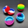 Accessoires de narguilé en verre de 14 mm avec receveur de cendres en silicone coloré de 10 ml