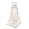 Bébé Poncho Serviette De Bain Bebe Toalla Velours 90 * 90 cm Polaire Capuche Infant Serviettes Couverture Nouveau-Né Bébé À Capuche Serviette Infantile Bébés Spa Y200429