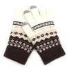 Fünf Finger Handschuhe Winter Männer/Frauen warmer Jacquard Stretch Stretch Stretch Stretch Frauen Druck Magie Accessoires Wolle Vollfinger verdicken Fäustlinge1