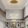 Pendant Lamps The Grand Chandelier Of Duplex Building Post-modern Simple And Luxurious Living Room Lamp Creative Nordic Staircas