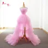 Jark Tozr Custom Made High Low Prom Dresses Vestido de Festa Alibaba China Pink Formele Toga Ballklider