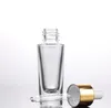 Prezzo di fabbrica Flaconi contagocce di siero di vetro cosmetico da 15 ml trasparente Flacone di olio di vetro piccolo da 15 ml RRF12976