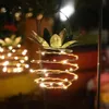 L'ananas solaire allume 30 lumières solaires suspendues avec poignée pour les lumières de nuit de pont de cour de patio de jardin intérieur extérieur KKA8122