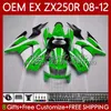 Corpo OEM para Kawasaki Ninja Ex250 ZX250 R Ex ZX 250R ZX-250R 2008-2012 81NO.36 EX-250 ZX250R 2009 2009 2010 2011 2012 EX250R 08 09 10 11 12 Fábrica de Factoria de Feira de Injeção