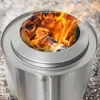 Fire de feu Pit en bois Poêle en acier inoxydable Camping portable chauffage hivernal pratique extérieur 2202252443202