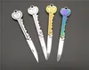 Ring Keychain Mini Key Kniv Form Key Blade Box Förpackning Fick Ficka Multi-Tool Brev Öppnande Gadget Kit Camp Outdoor 100PCs