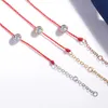 Pulseira de flor de ameixa casal pulseira mulher linha vermelha fio corda corda jóias pulseiras para mulheres