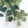Faux Eucalyptus гирлянды искусственные листья листьев виноградные лозы Greenery Гарландия Свадебные фона Домашний стол Арки декор Y200104