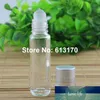 Make-up cosmetische container parfum roller glas 50 stks 10 ml 1 / 3oz parfum helder zilver deksel met tangent lijn rol op fles Darfur