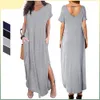 Realfine Summer Dress Ga115 Moda Sexy Backless Wygodne Nieregularne sukienki Casual dla kobiet Rozmiar S-XL