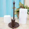 Owl Cast Iron Napkin Tissue Paper Holder Vintage Rustic Toilet Roll Paper Holder Country Accents Home Table Center Paper Rack T200425