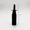 Ship 4Pcs 10ml 0 34oz HDPE Black Nasal Spray Bottle with nasal sprayer pump Portable Empty Atomizers Cosmetic Makeup Bottle238n