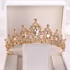 Coroa de noiva de três peças Headwear atmosfera super justa princesa casamento aniversário de aniversário de cristal colar acessórios