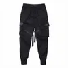 Mannen Cargo Broek Linten Harem Joggers Harajuku Sweatpant Hip Hop Broek H9 LJ201007