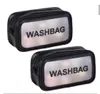 New portable large-capacity travel wash bag leather transparent waterproof carry-on bag