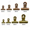 4 Size Retro Round Metal Grip Clips Bronze Bulldog Clip Metal Ticket Paper Clip For Tags Bags Office Wholesale LX3470