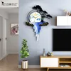 Meisd خمر تصميم ساعة كبيرة الديكور المنزل ووتش الكوارتز الصامت ساعة الحائط شنقا المطبوعة horloge ديكور المنزل شحن مجاني 201118