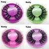 Mink Lashes 3D Silk Protein Mink False Eyelashes Long Lasting Lashes Natural Mink Eyelashes Round Box Packaging