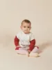 아기 옷 세트 2020 가을 겨울 Strafina BC 소년 소녀 니트 스웨터 바지 키즈 탑 스웨터 카디건 어린이 레깅스 LJ201023