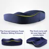 Memory Foam Seat Cushion Orthopedisch Kussen Coccyx Bureaustoel Kussen Ondersteuning Taille Back Kussen Autostoel Heup Massage Pad Sets 201026