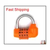 serratura della porta di agosto 4 Dial Digit Letter Combination Travel Security Code Lock Di qylsDJ packaging2010