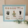 Cornice per foto con impronta di mano per bambino con inchiostro per timbri Decorazione per neonato regalo per bambini Impronta a mano Inkpad souvenir 19QF 201211