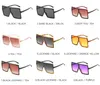 39 Colors Oversized Sunglasses Big Women Fashion Sun Glasses For Woman And Men PC Square Frame Metal Hinge