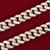 Miami 12mm Mixed Color Cuban Link Chain Necklace for Women Material Copper 5A Cubic Zircons Hip Hop Rock Street Jewelry2966884