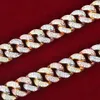 Miami 12mm gemengde kleur Cuban Link Chain ketting voor vrouwen materiaal koper 5a kubieke zirkonen hiphop rock street sieraden2966884