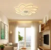Lustre de plafond blanc éclairage de lustre acrylique de matériel de créativité de LED moderne pour le salon salle à manger