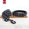 Collare per cani ecologico MUTTCO THE BLACK PLAID collare per animali flessibile comodo per portare a spasso il cane Collare per cani di 5 taglie UDC075H 201101