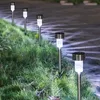 Lawn Lamps 2pcs Solar Garden Lights Outdoor Power Lantern Backyard Decoration Lighting For Pathway Yard Floor Lamp Waterpoof