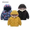 Benemaker Monos de invierno para niños Chaqueta de bebé Niña Niño Parkas Con capucha Ropa cálida Abrigo cortavientos 2-8T Ropa exterior para niños JH074 201126